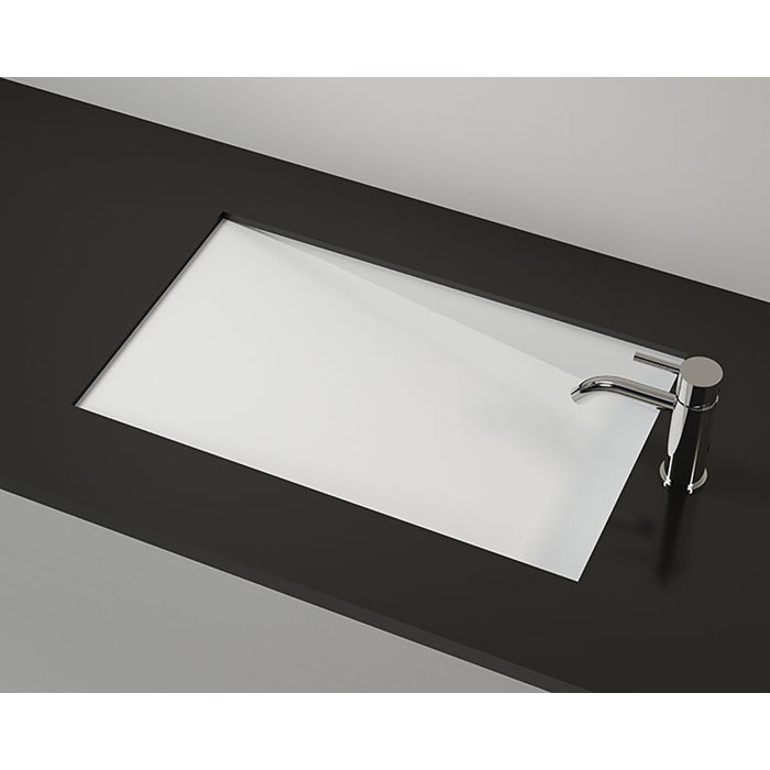 Badeloft 16.1'' Polymarble Rectangular Undermount Bathroom Sink Wayfair